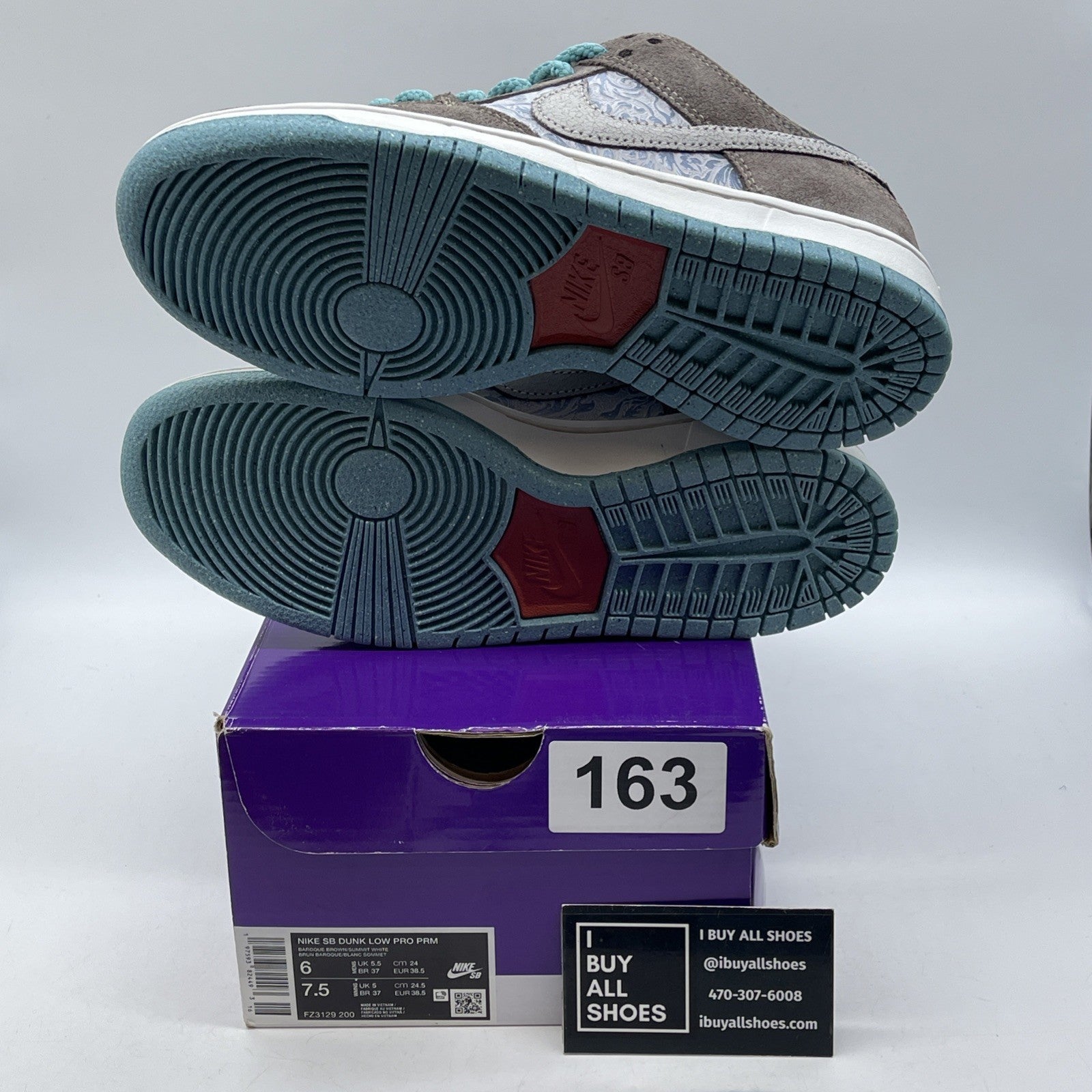 Size 6 - Nike Dunk SB Low Big Money Savings Brown Black Suede (FZ3129-200)