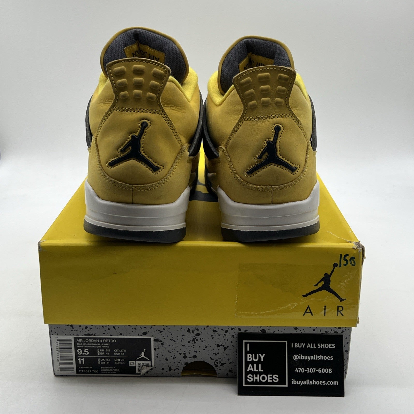 Size 9.5 - Air Jordan 4 Retro Mid Lightning (CT8527-700)