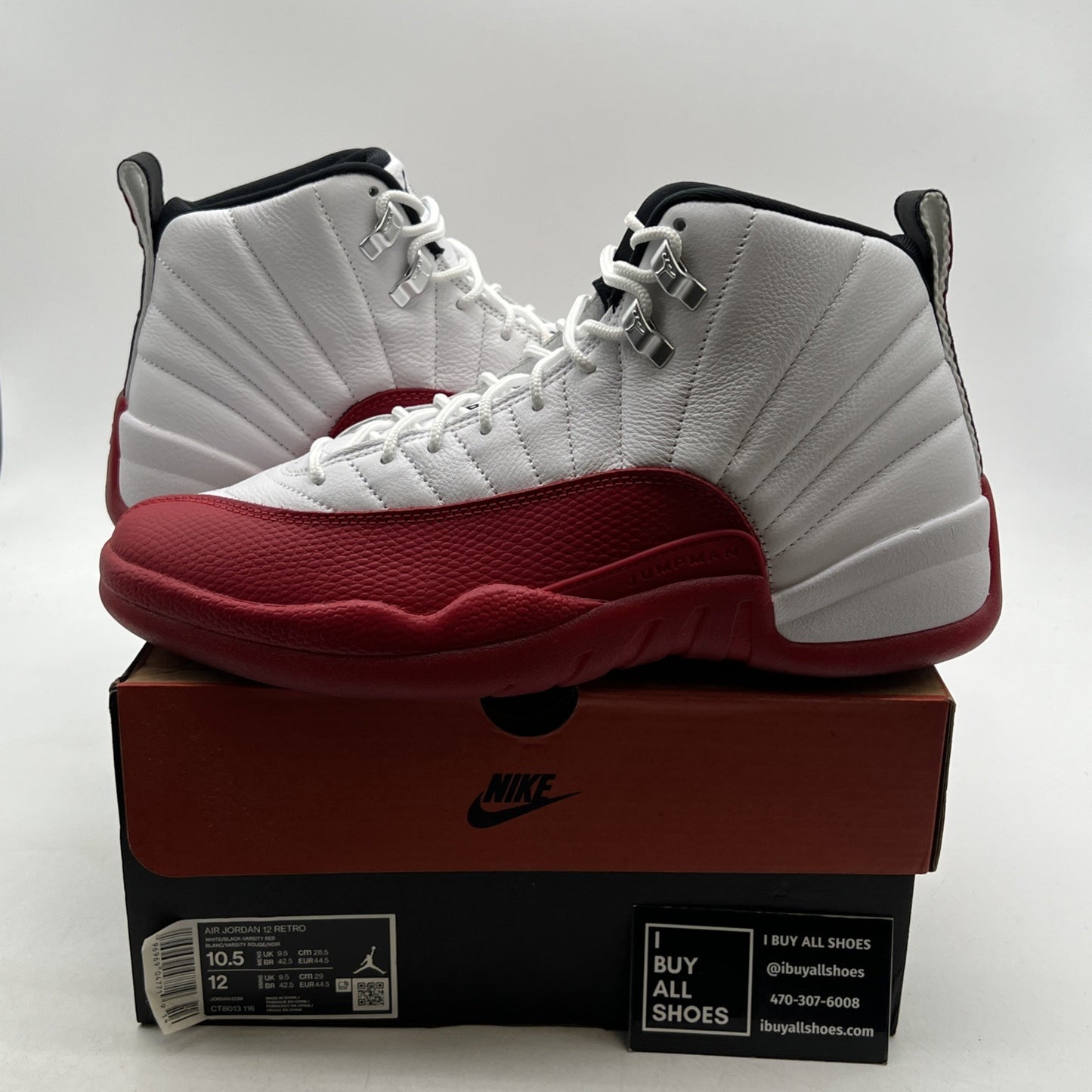 Size 10.5 - Air Jordan 12 Retro 2023 Mid Cherry (CT8013-116)