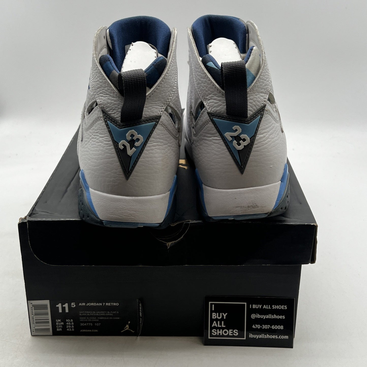 Size 11.5 - Air Jordan 7 Retro 2015 French Blue (304775-107)