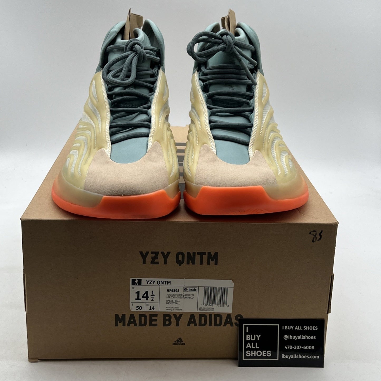 Size 14.5 - adidas Yeezy Quantum Hi-Res Coral (HP6595)