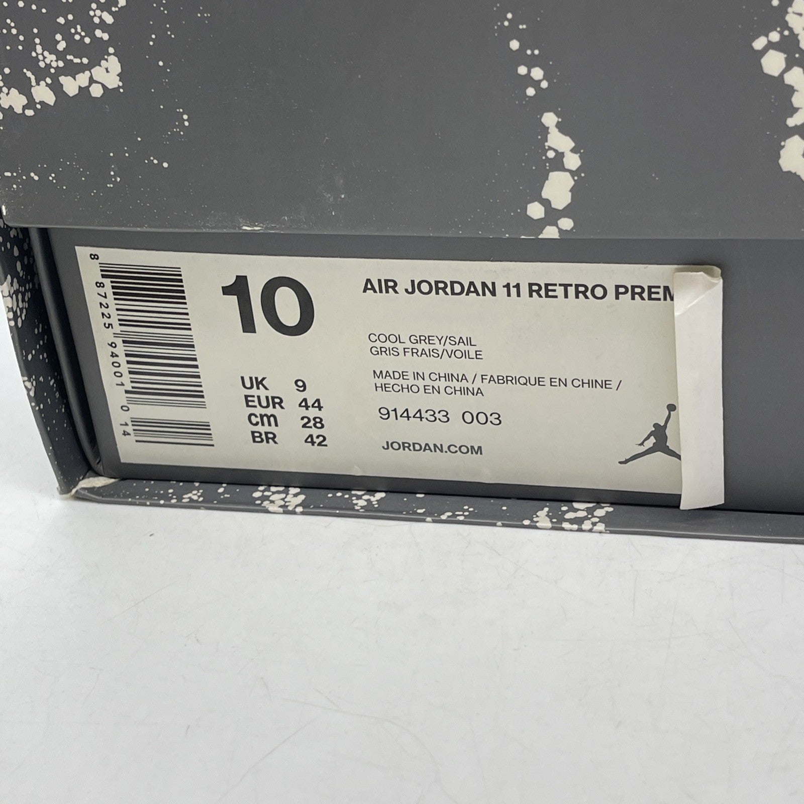 Size 10 - Air Jordan 11 Retro Premium Grey Suede (914433-003)
