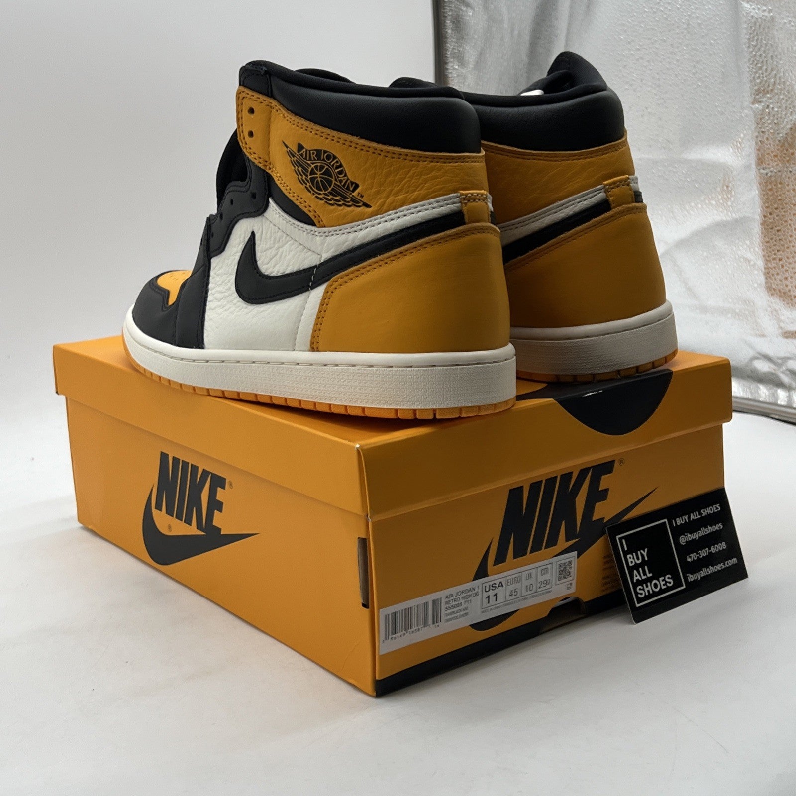 Size 11 - Air Jordan 1 Retro OG High Yellow Toe (555088-711)