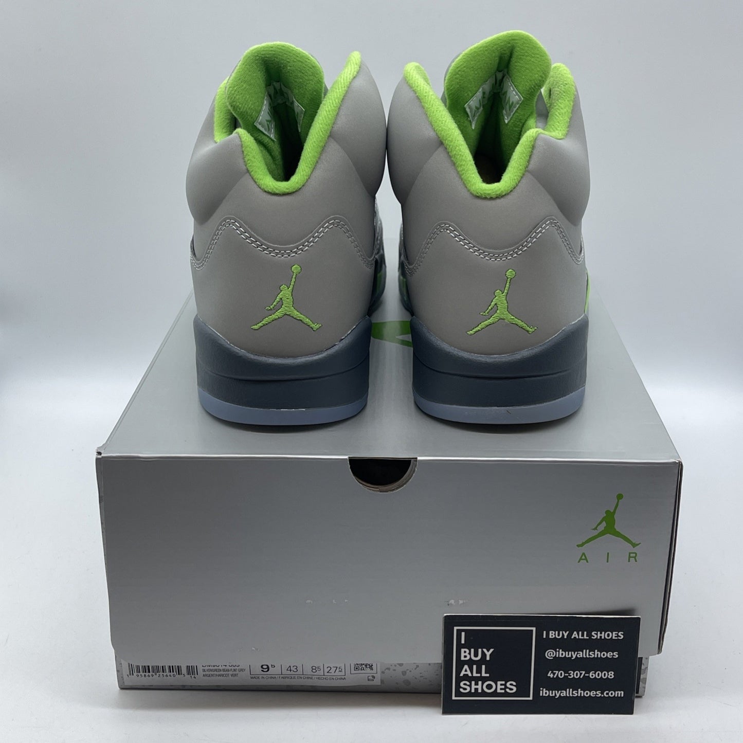 Size 9.5 - Jordan 5 Retro Green Bean Grey Leather (DM9014-003)