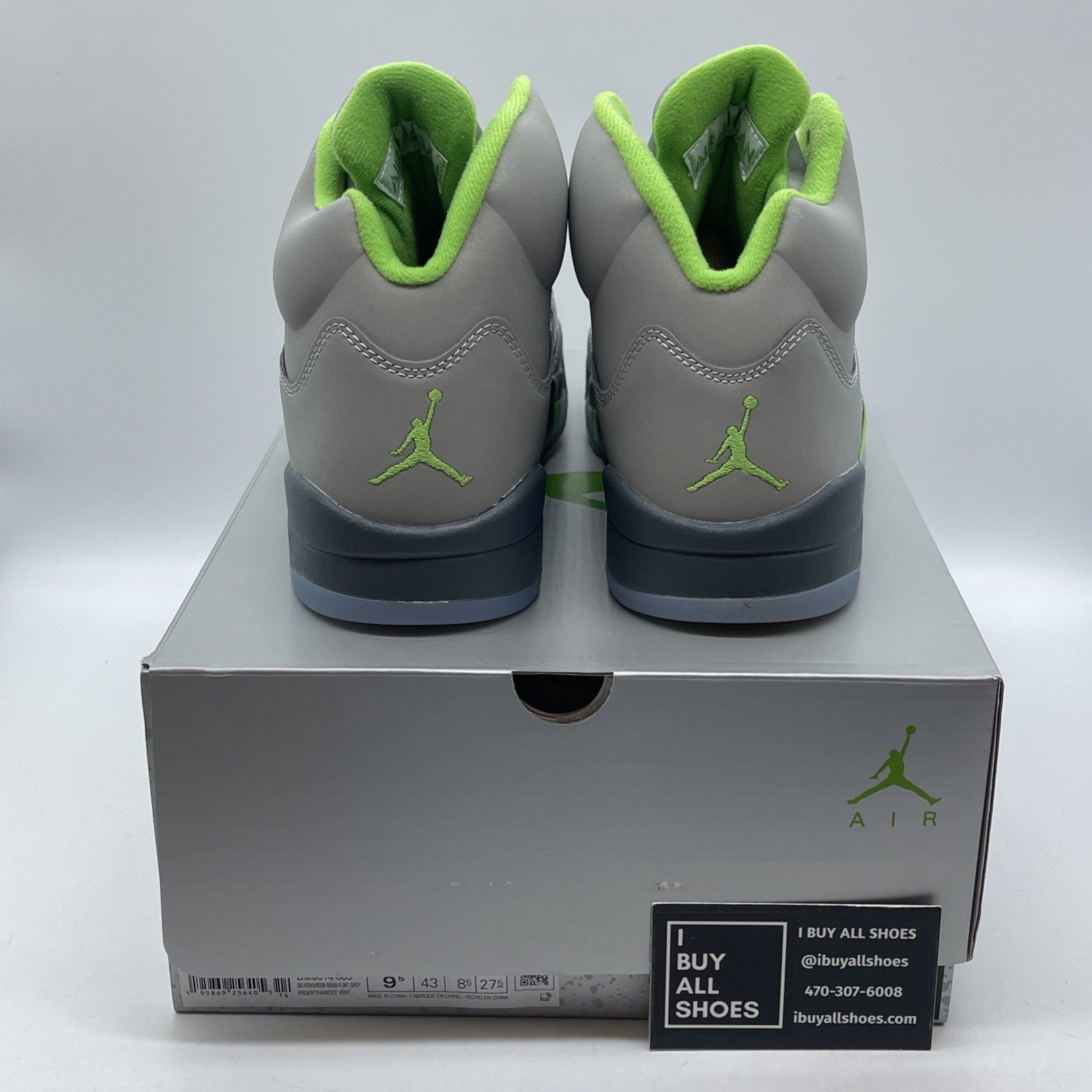 Size 9.5 - Jordan 5 Retro Green Bean Grey Leather (DM9014-003)