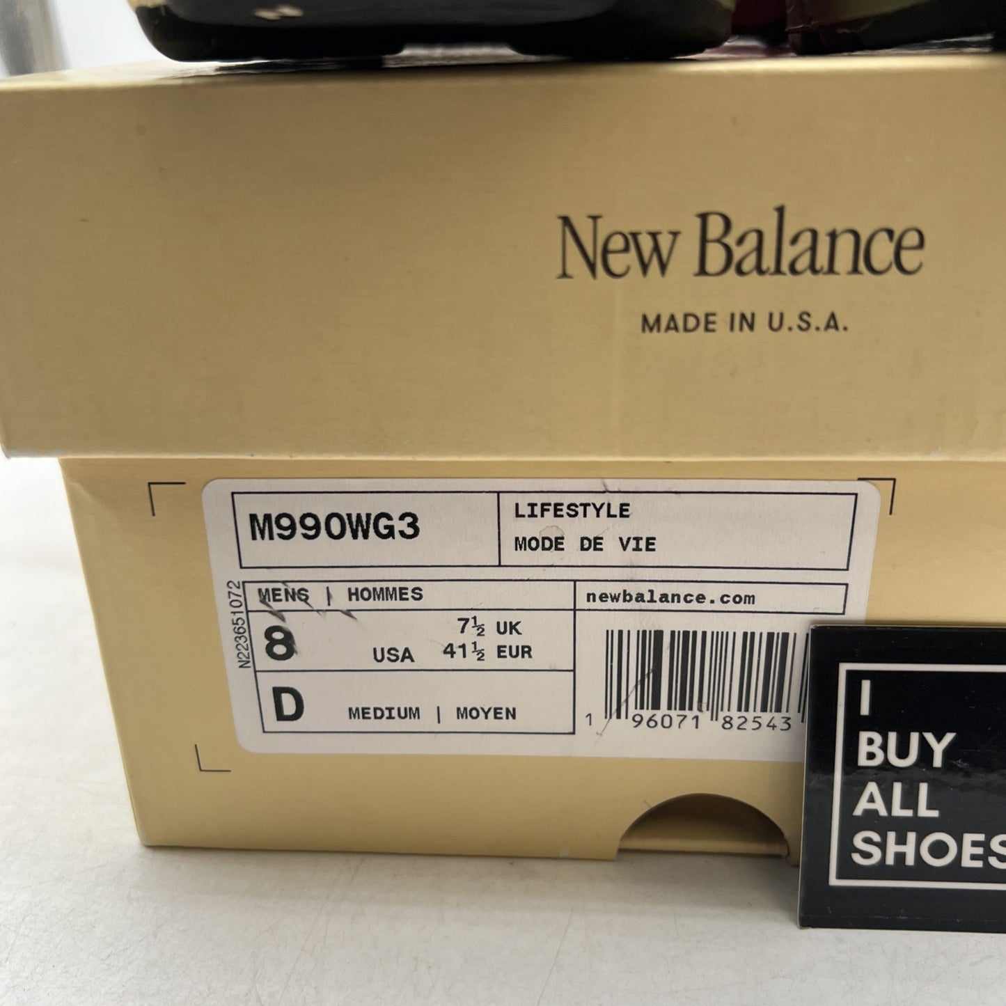 Size 8 - New Balance Teddy Santis x 990v3 Made in USA Tan Green (M990WG3)