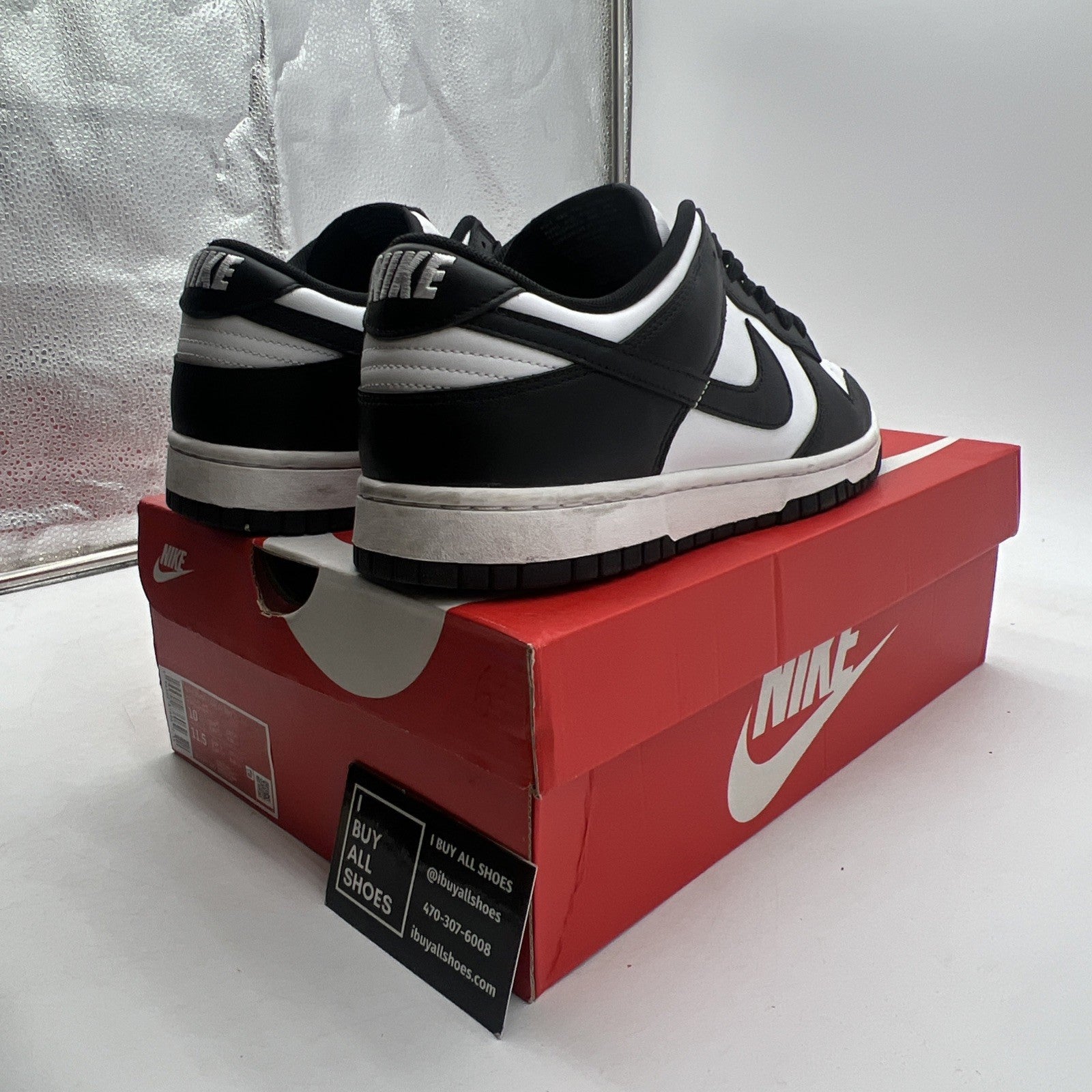 Size 10 - Nike Dunk Low Black White (DD1391-100)