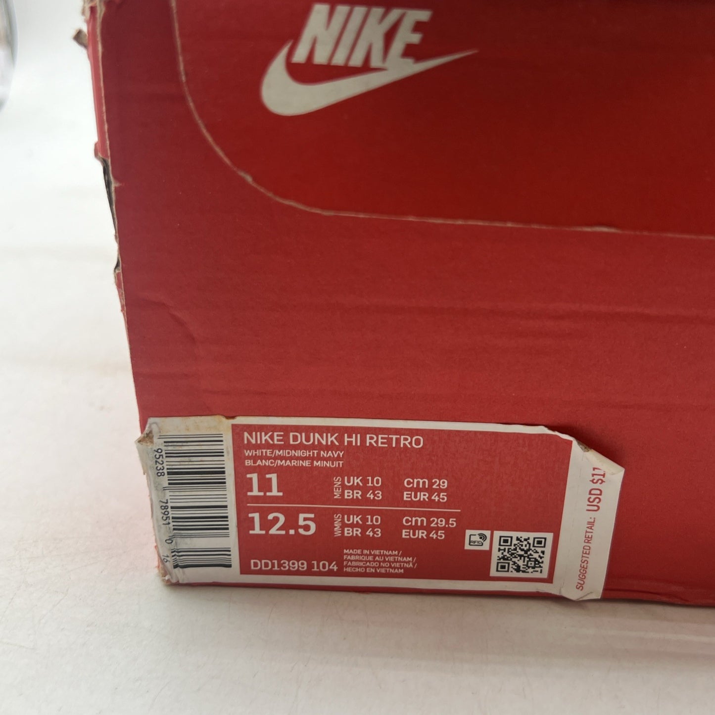 Size 11 - Nike Dunk High Midnight Navy (DD1399-104)