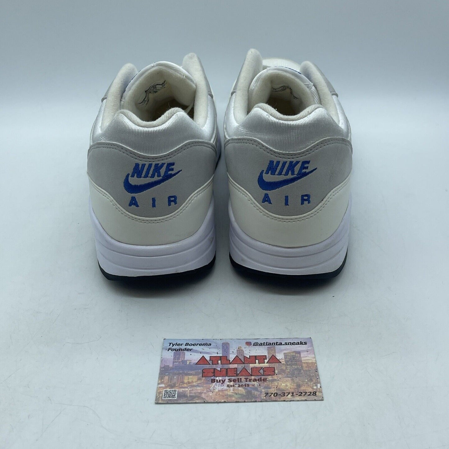 Size 12 - Nike Air Max 1 CX Color Change White Grey Suede Leather (811373-100)