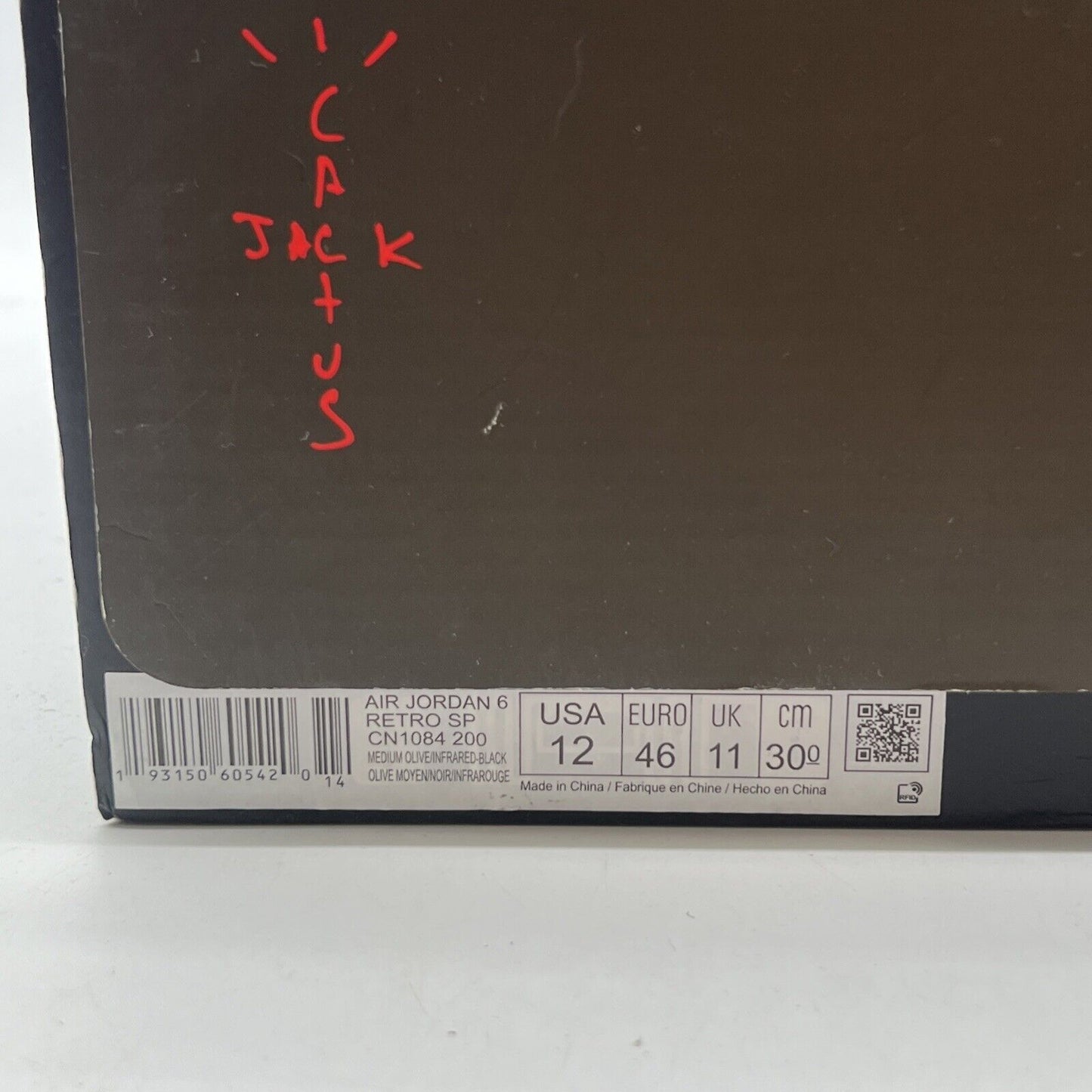 Size 12 - Air Jordan 6 Retro x Travis Scott Mid Olive (CN1084-200)