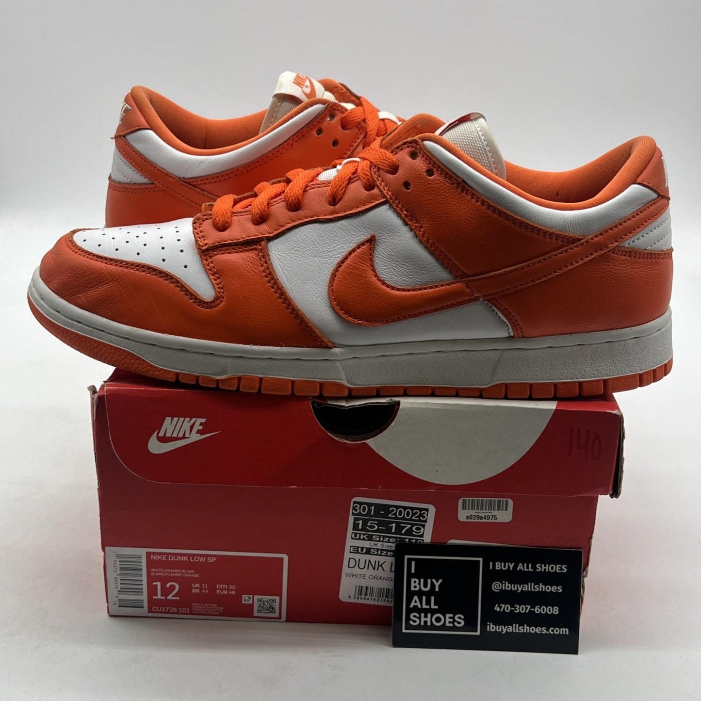 Size 12 - Nike Dunk Low Retro SP Syracuse 2020 (CU1726-101)