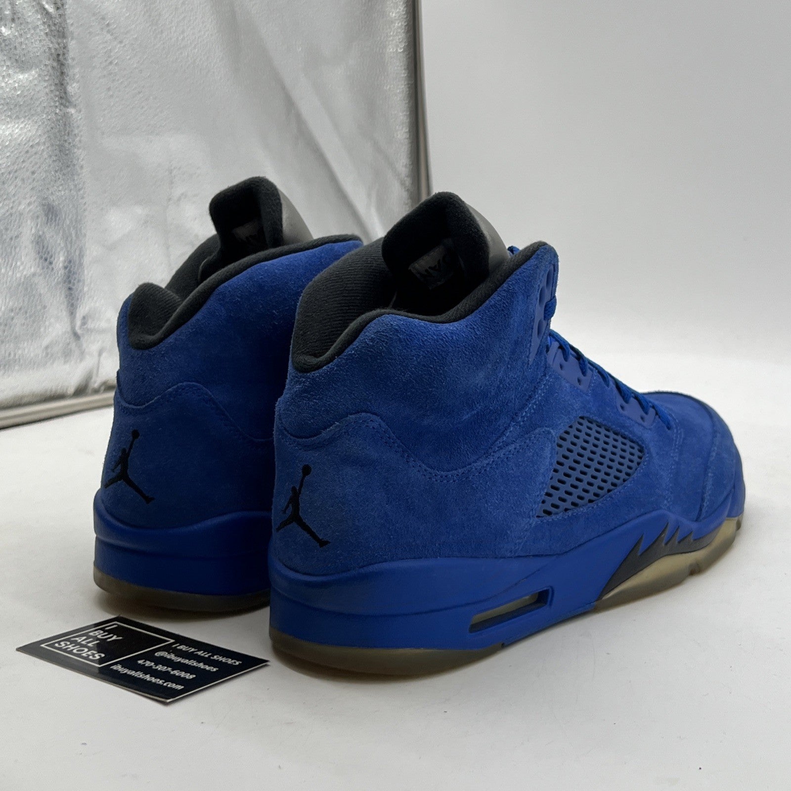Size 11 - Air Jordan 5 Retro Blue Suede (136027-401)