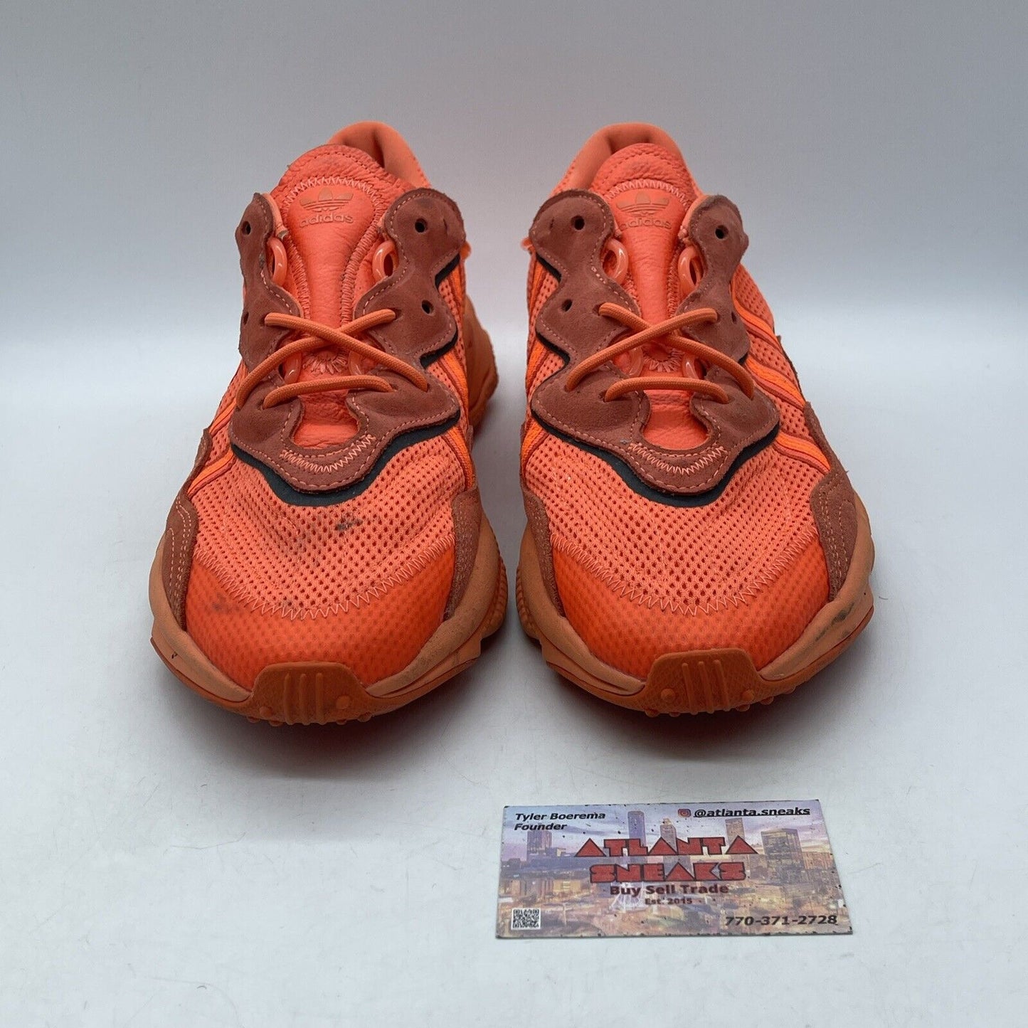 Size 12 - adidas Ozweego Bold Orange Suede Leather Black Leather (EE6465)