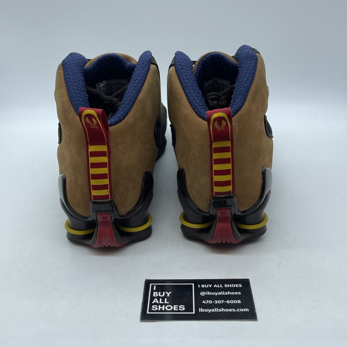 Size 13 - Nike Shox VC 3 Tuskegee Brown Red Suede (310270-221)