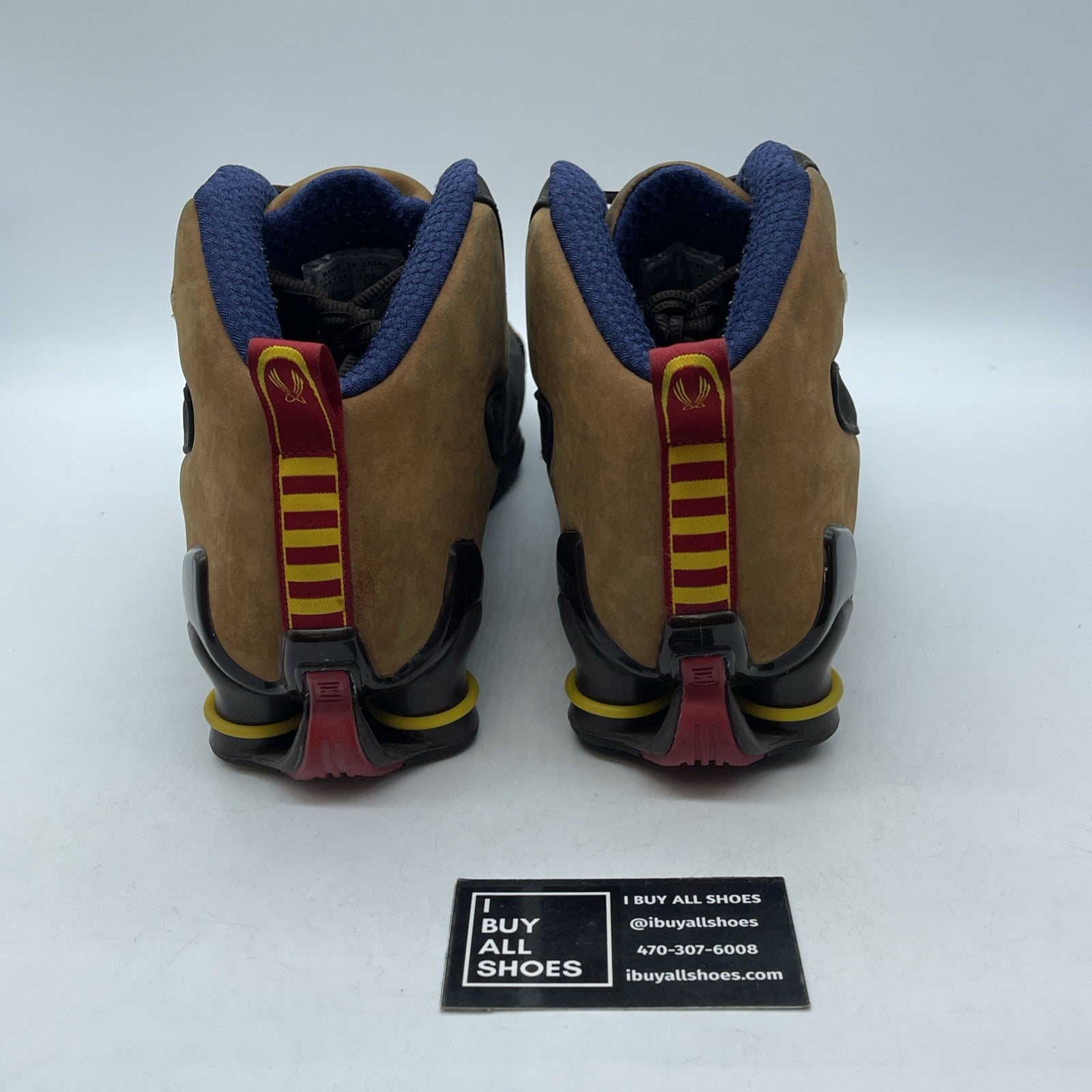 Size 13 - Nike Shox VC 3 Tuskegee Brown Red Suede (310270-221)