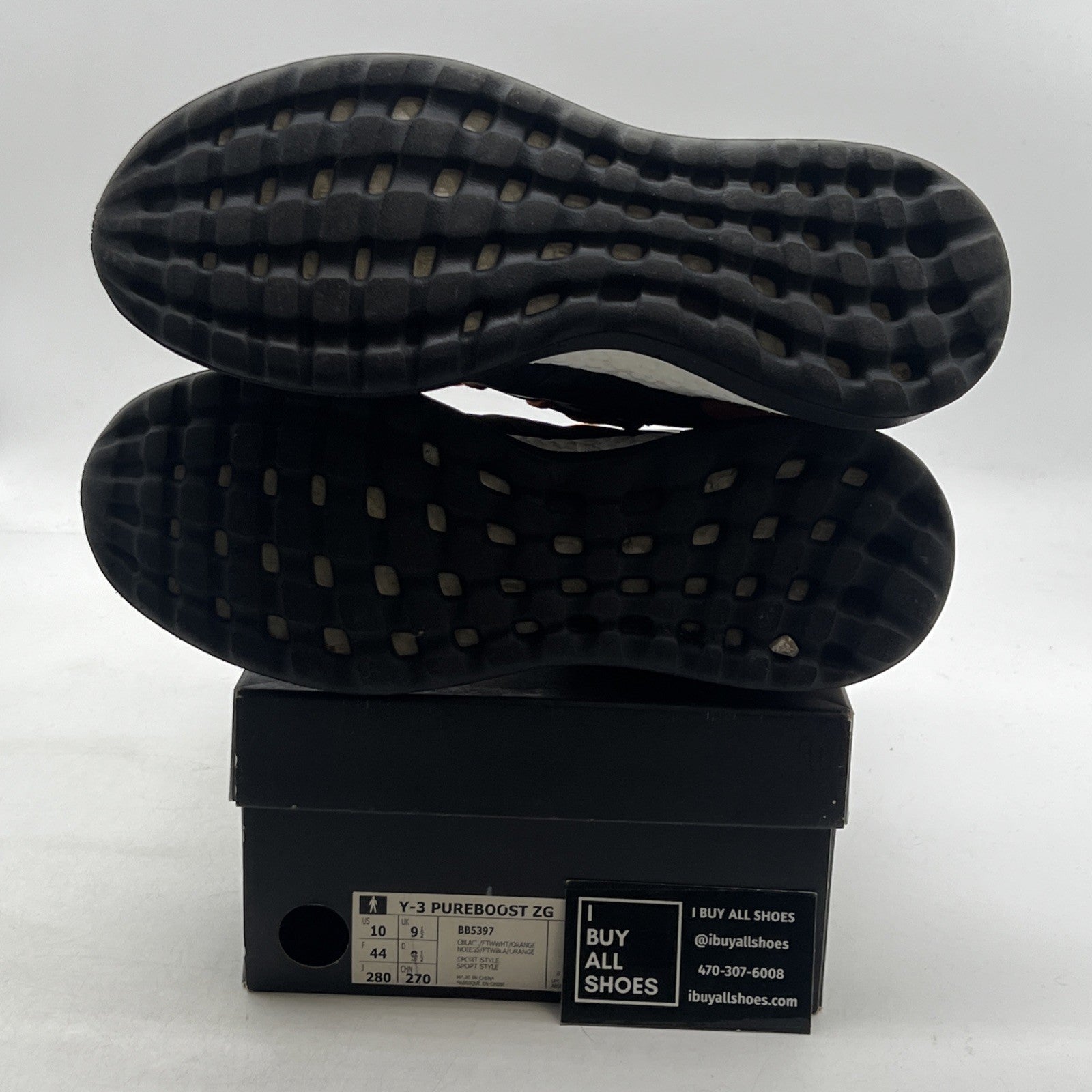 Size 10 - Adidas Y-3 Pureboost ZG Black White (BB5397)