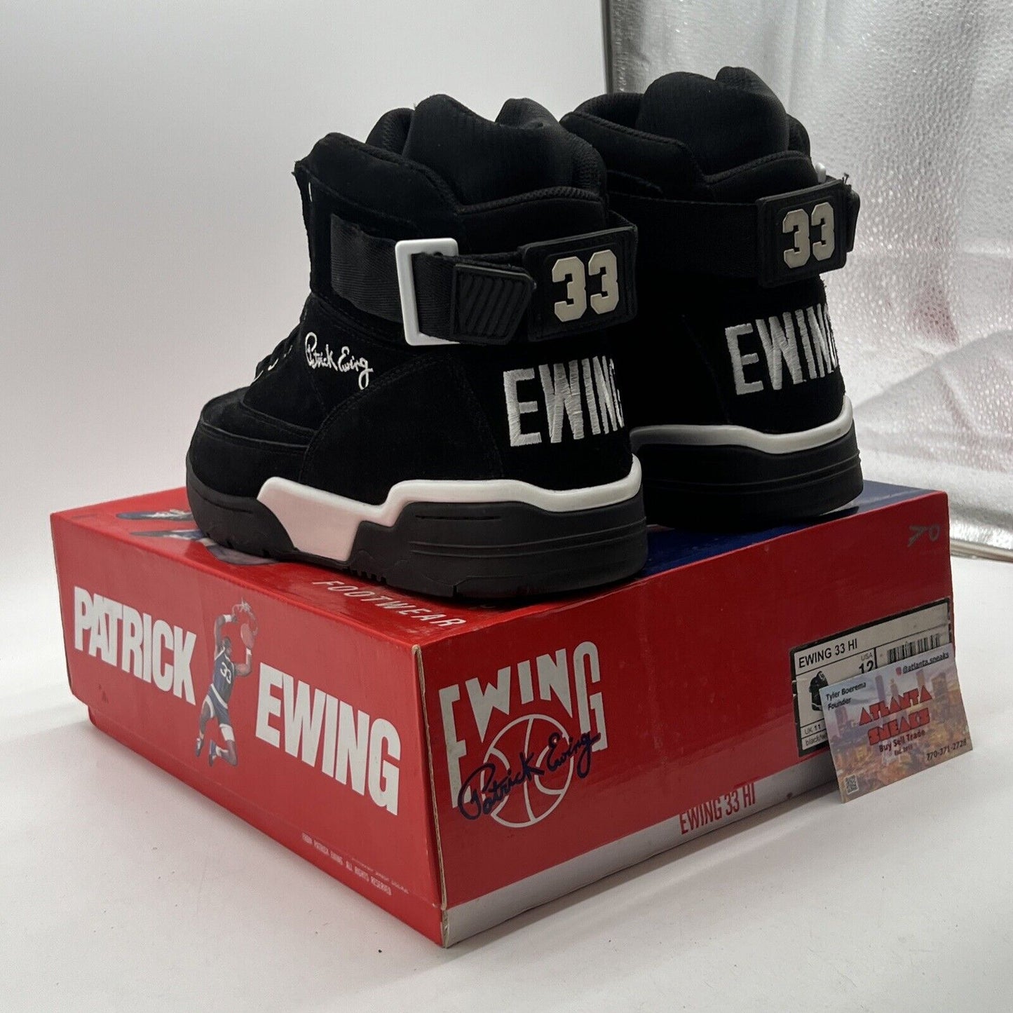 Size 12 - Ewing Athletics 33 Hi Color Black Suede (1EW90013-018)