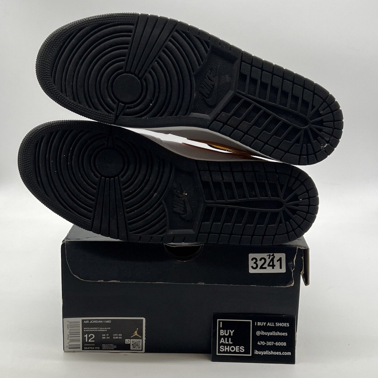 Size 12 - Air Jordan 1 Mid University Gold (554724-170)