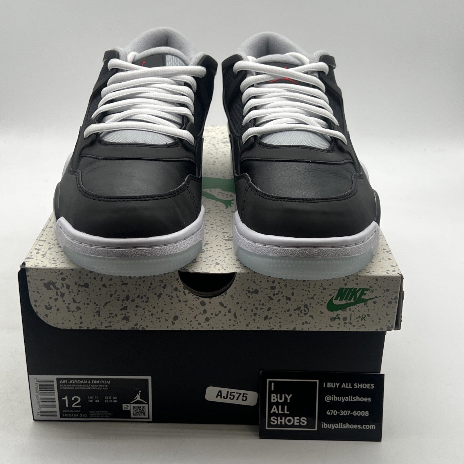 Size 12 - Air Jordan 4 RM Black Metallic (HV5184-010)