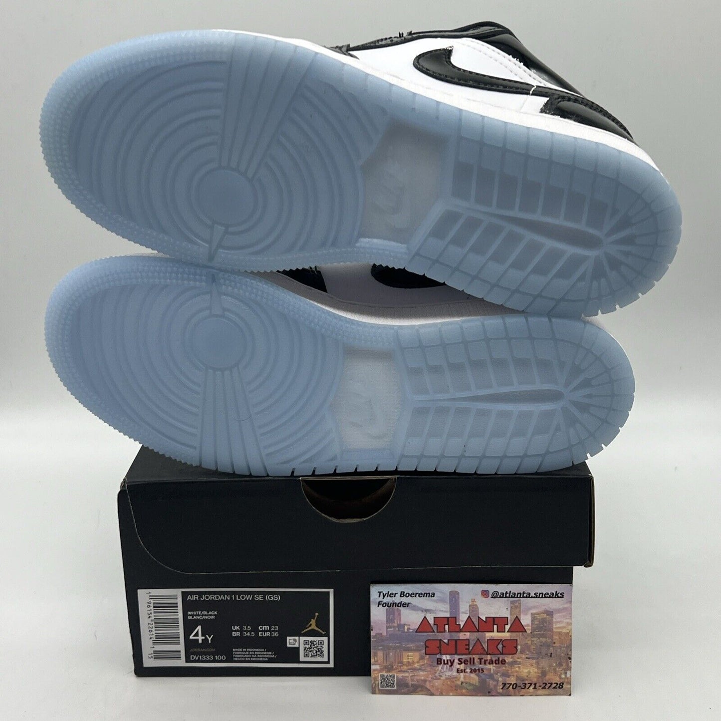 Size 4 - Jordan 1 Low SE Concord Brand New Og All