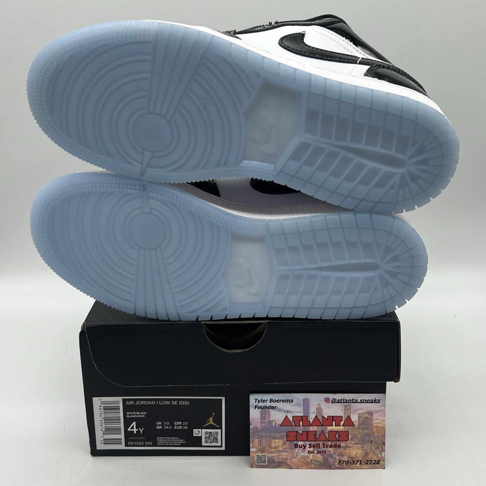 Size 4 - Jordan 1 Low SE Concord Brand New Og All