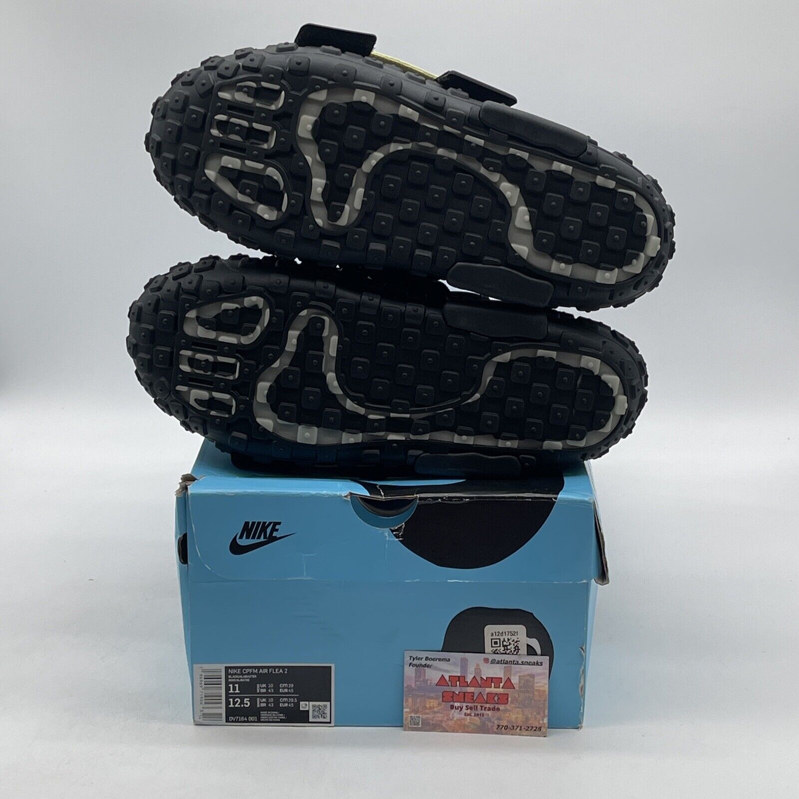 Size 11 - Air Flea 2 x Cactus Plant Flea Market Black Alabaster (DV7164-001)