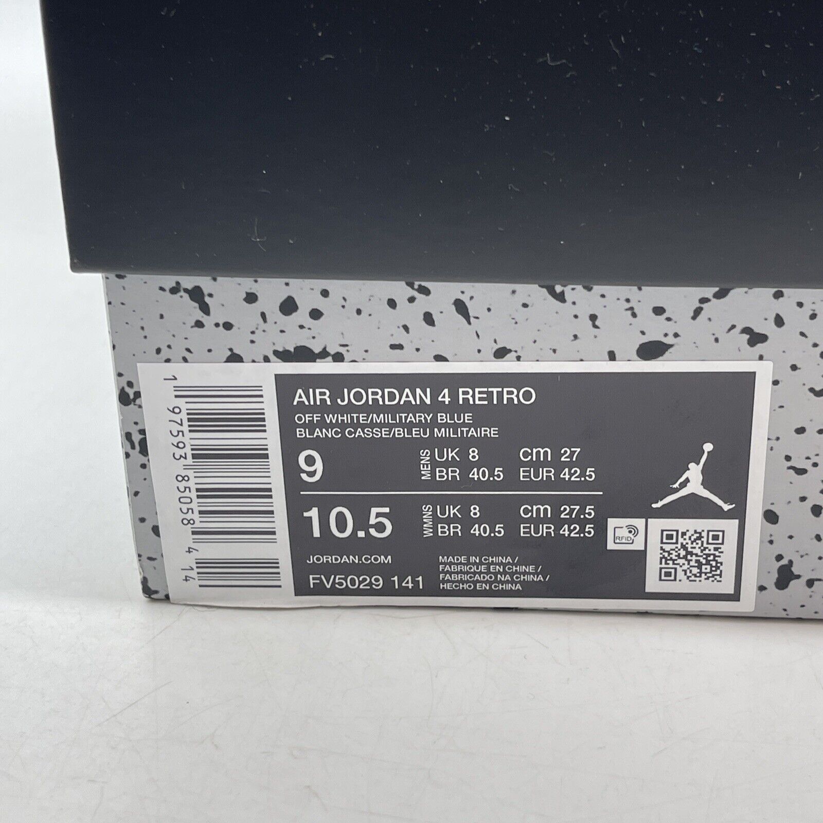 Size 9 - Air Jordan 4 Retro 2024 Military Blue White Leather (FV5029-141)