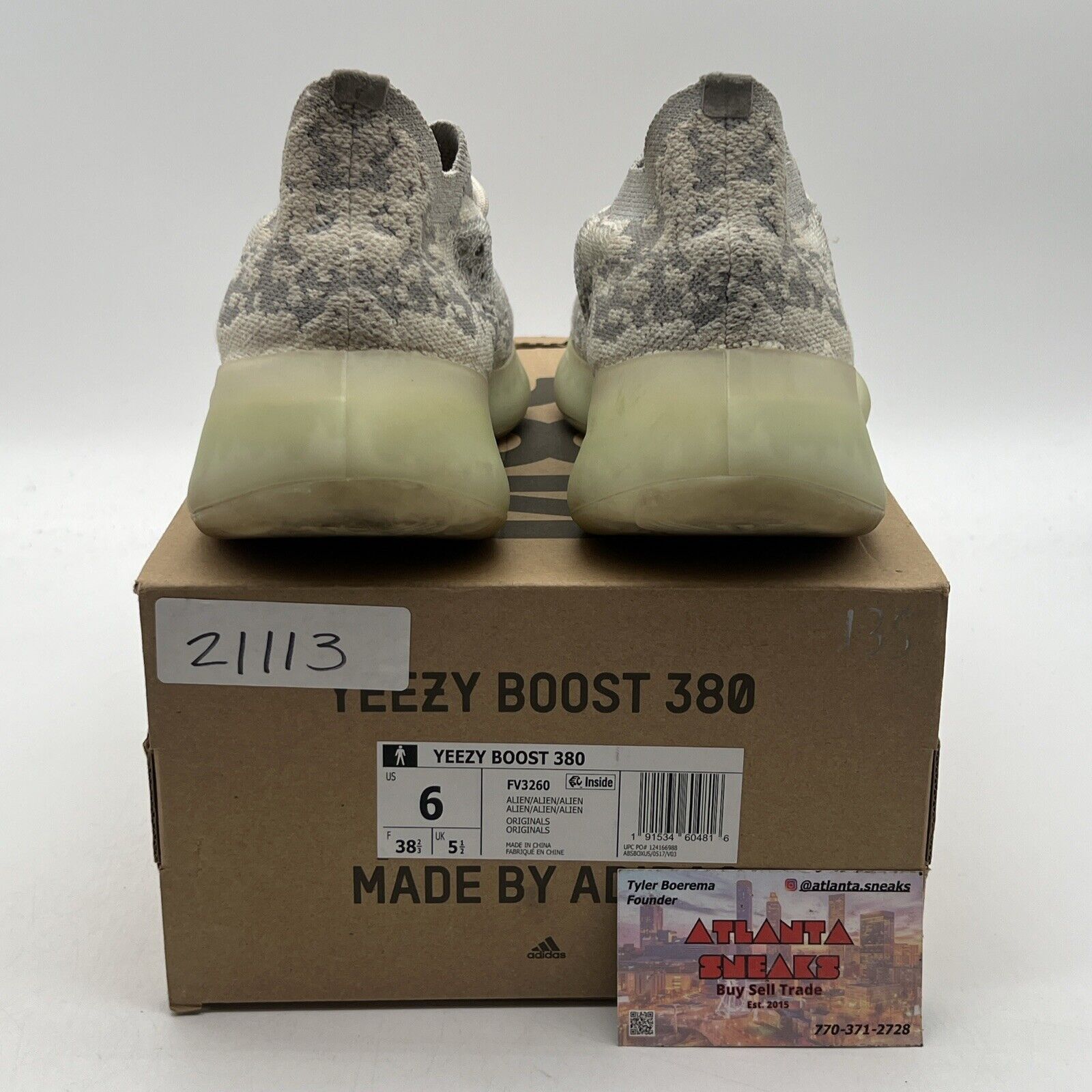 Size 6 - adidas Yeezy Boost 380 Alien (FV3260)