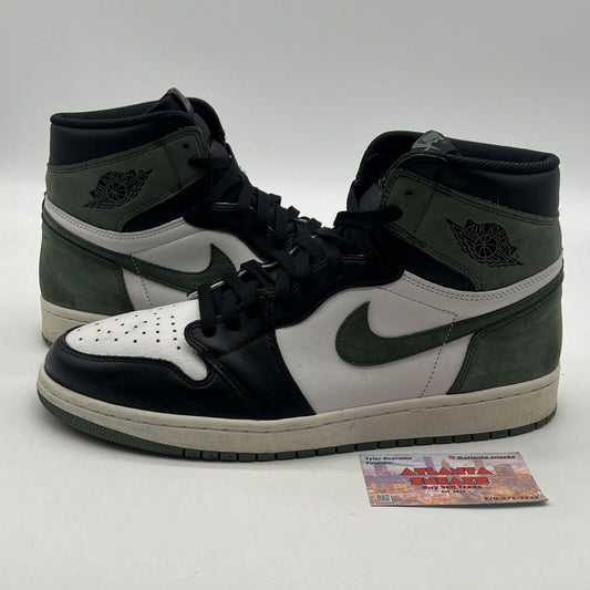Size 12 -Air Jordan 1 Retro OG High Best Hand in the Game -Clay Green 555088-135