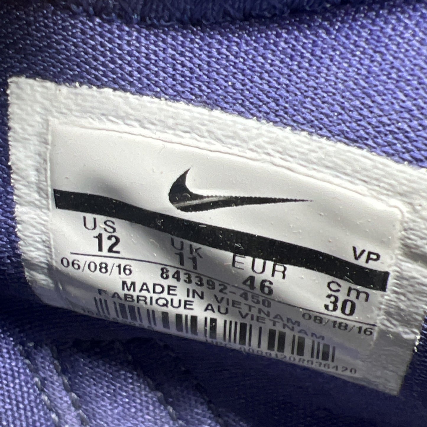 Size 12 - Nike KD 9 Purple Dust (843392-450)