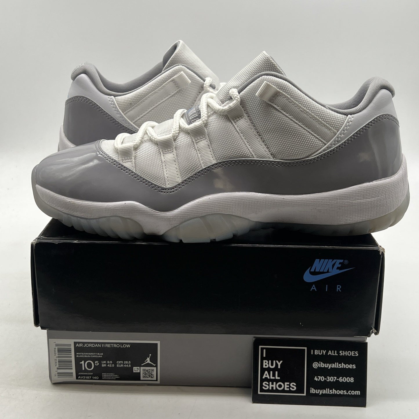 Size 10.5 - Air Jordan 11 Retro Low Cement Grey (AV2187-140)
