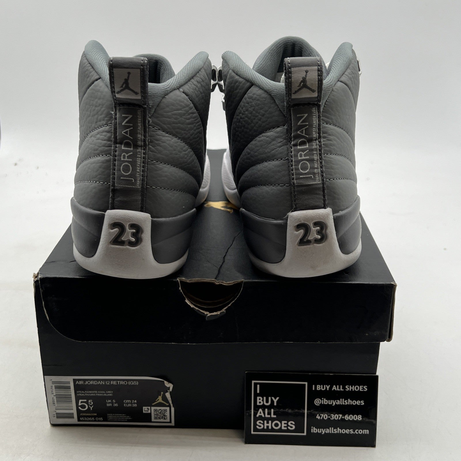 Size 5.5 - Air Jordan 12 Stealth 2022 (153265-015)