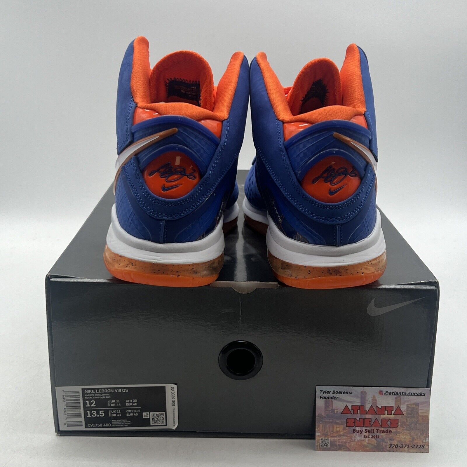 Size 12 - Nike LeBron 8 HWC - Orange Blue White (CV1750-400)