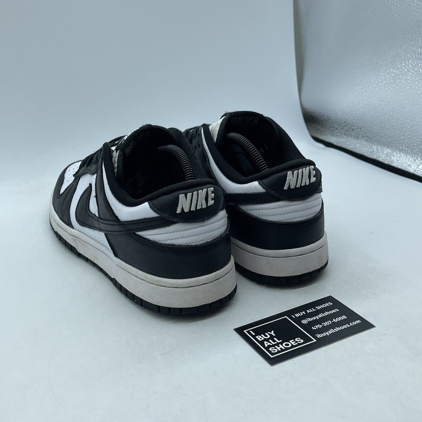 Size 10 - Nike Dunk Low Black White Leather (DD1391-100)