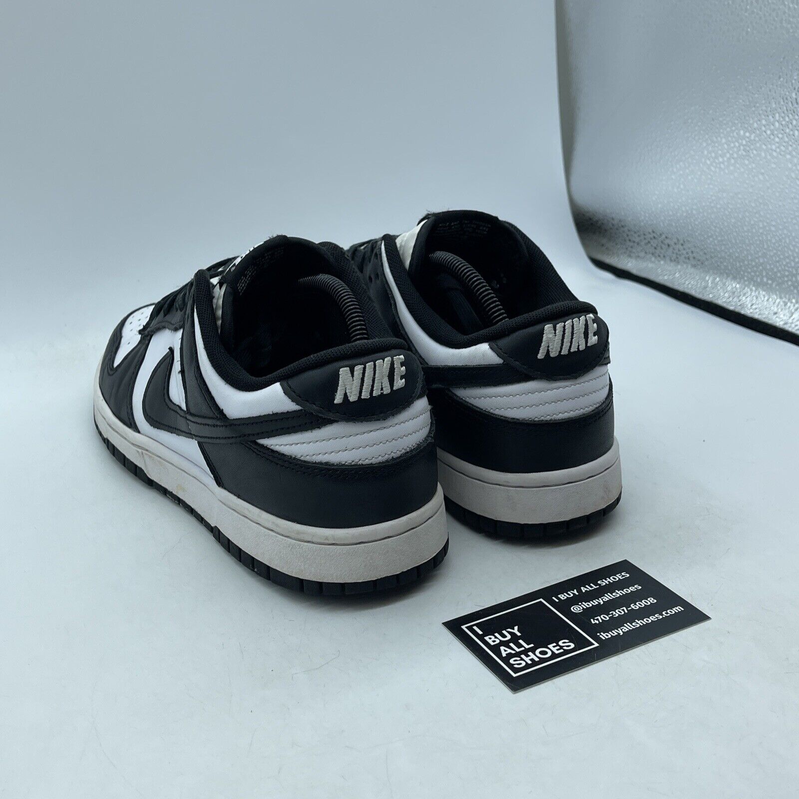 Size 10 - Nike Dunk Low Black White Leather (DD1391-100)