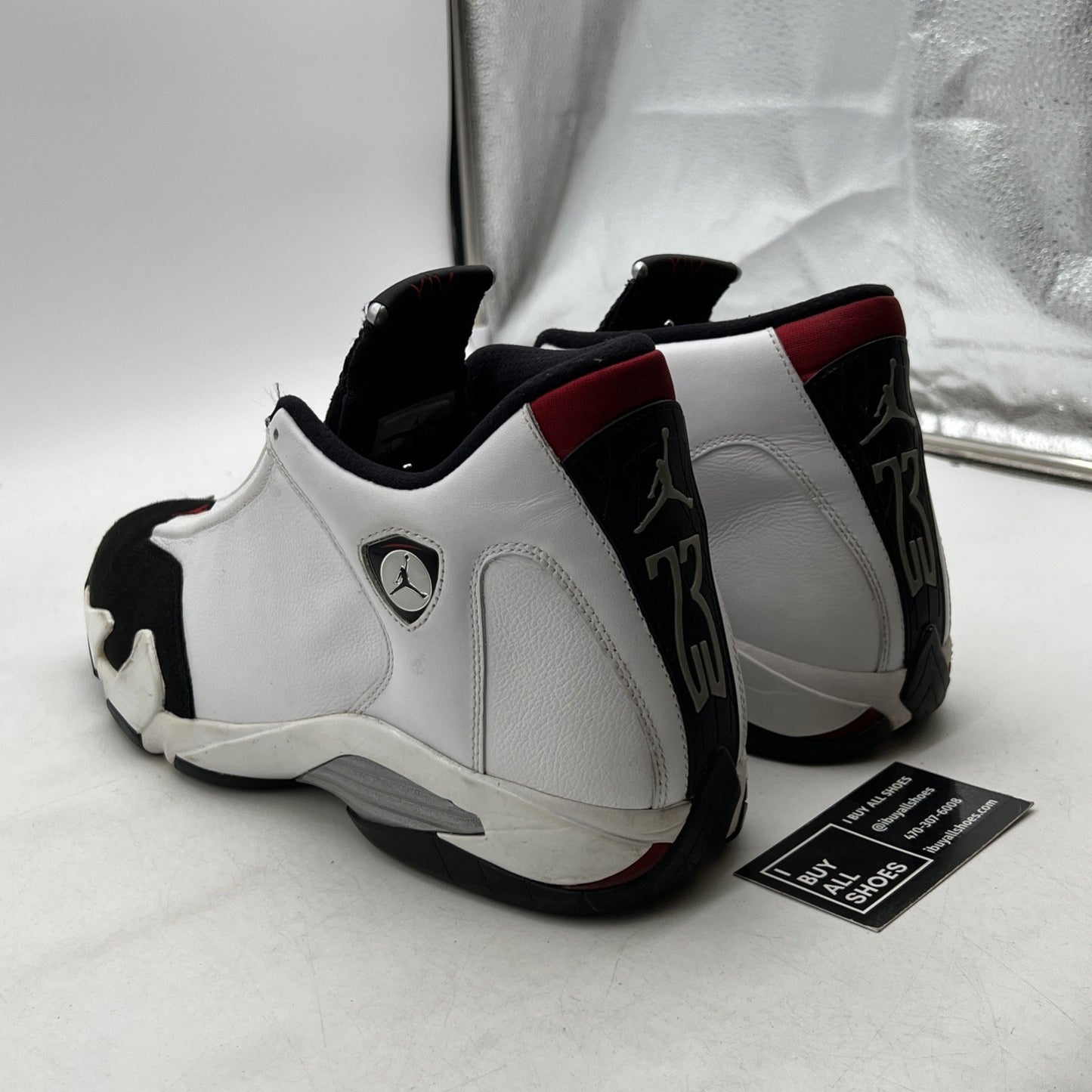 Size 14 - Air Jordan 14 Retro 2014 Black Toe (487471-102)
