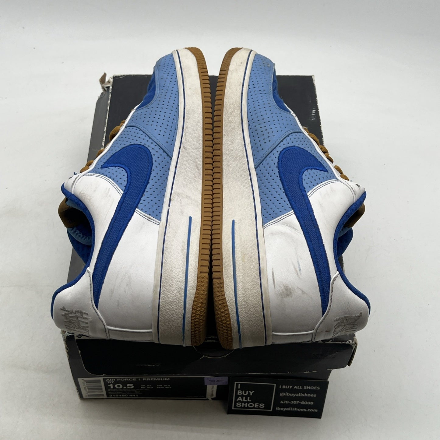 Size 10.5 - Nike Air Force 1 Premium 07 Blue (315180-441)