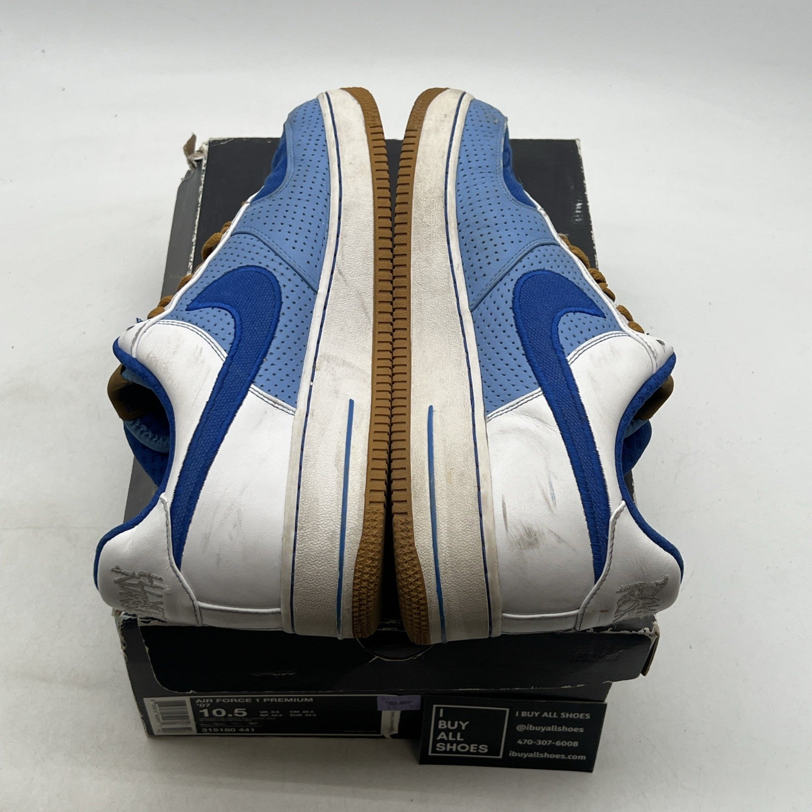 Size 10.5 - Nike Air Force 1 Premium 07 Blue (315180-441)