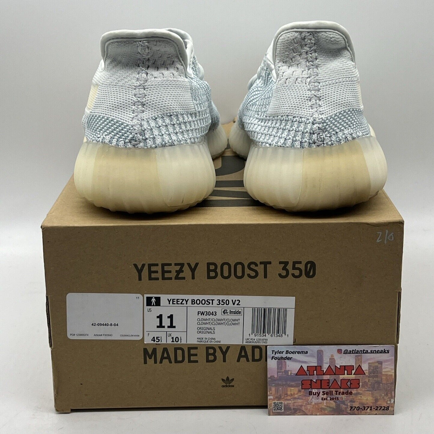 Size 11 - adidas Yeezy Boost 350 V2 Cloud White Non-Reflective (FW3043)