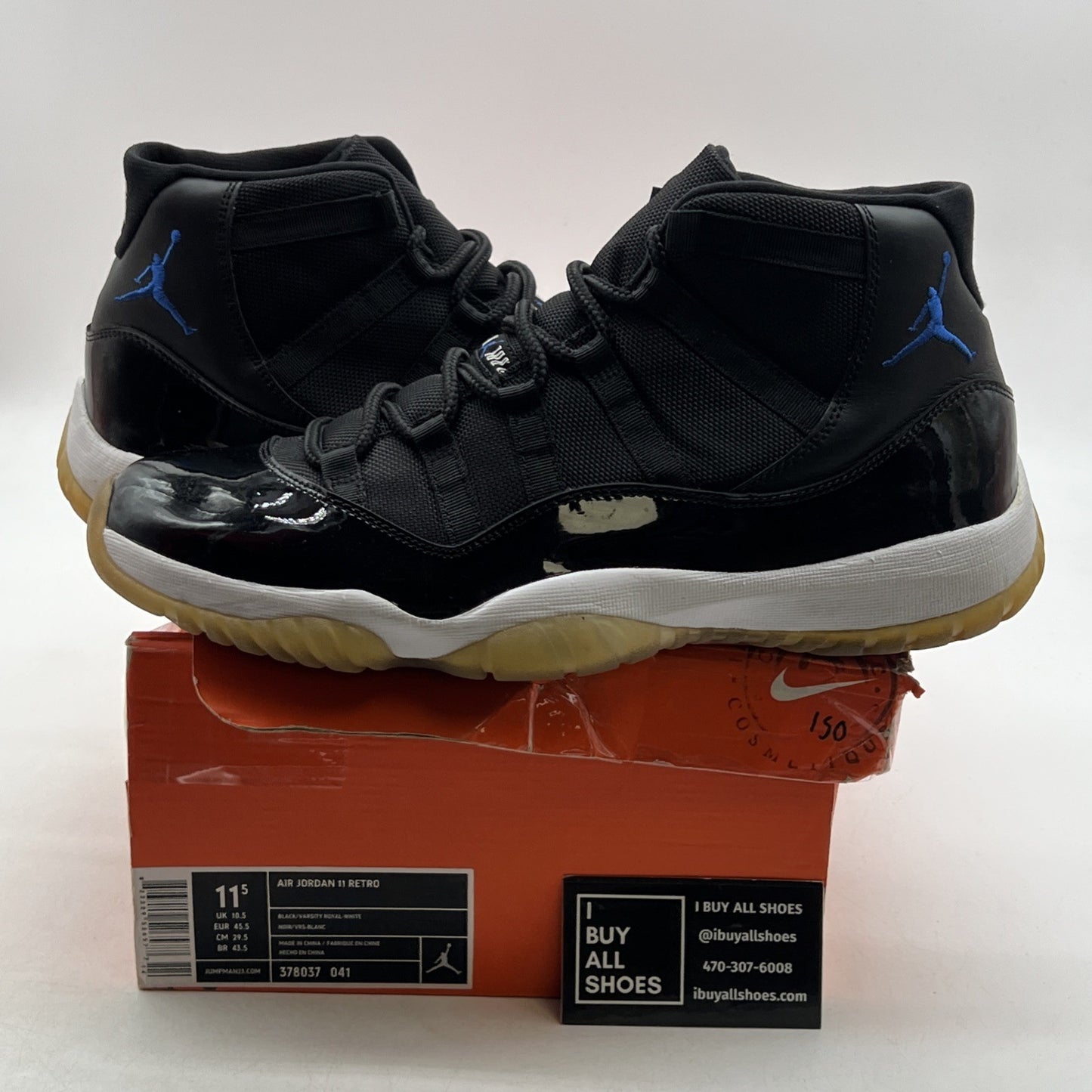 Size 11.5 - Air Jordan 11 Retro 2009 Space Jam (378037-041)