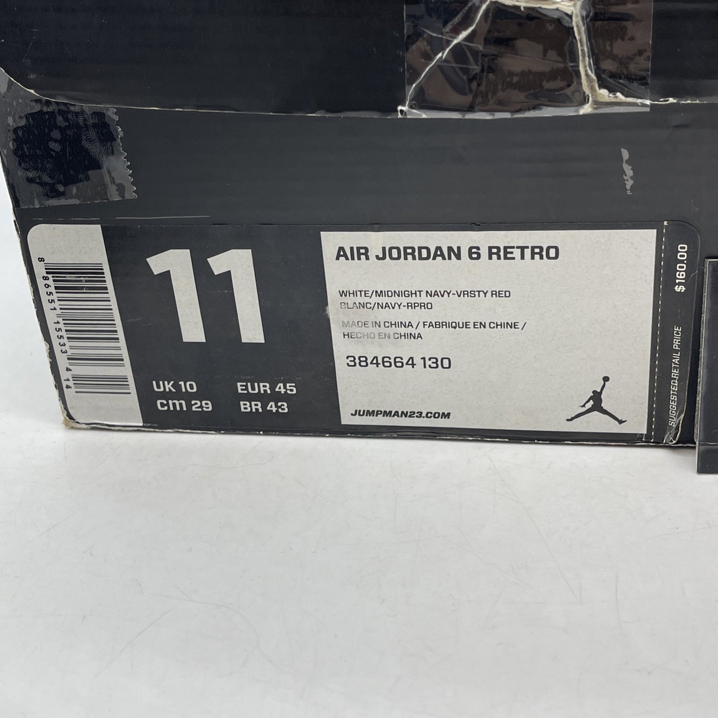 Size 11 - Air Jordan 6 Retro 2012 Olympic (384664-130)