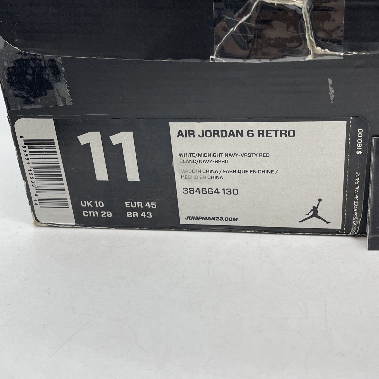 Size 11 - Air Jordan 6 Retro 2012 Olympic (384664-130)