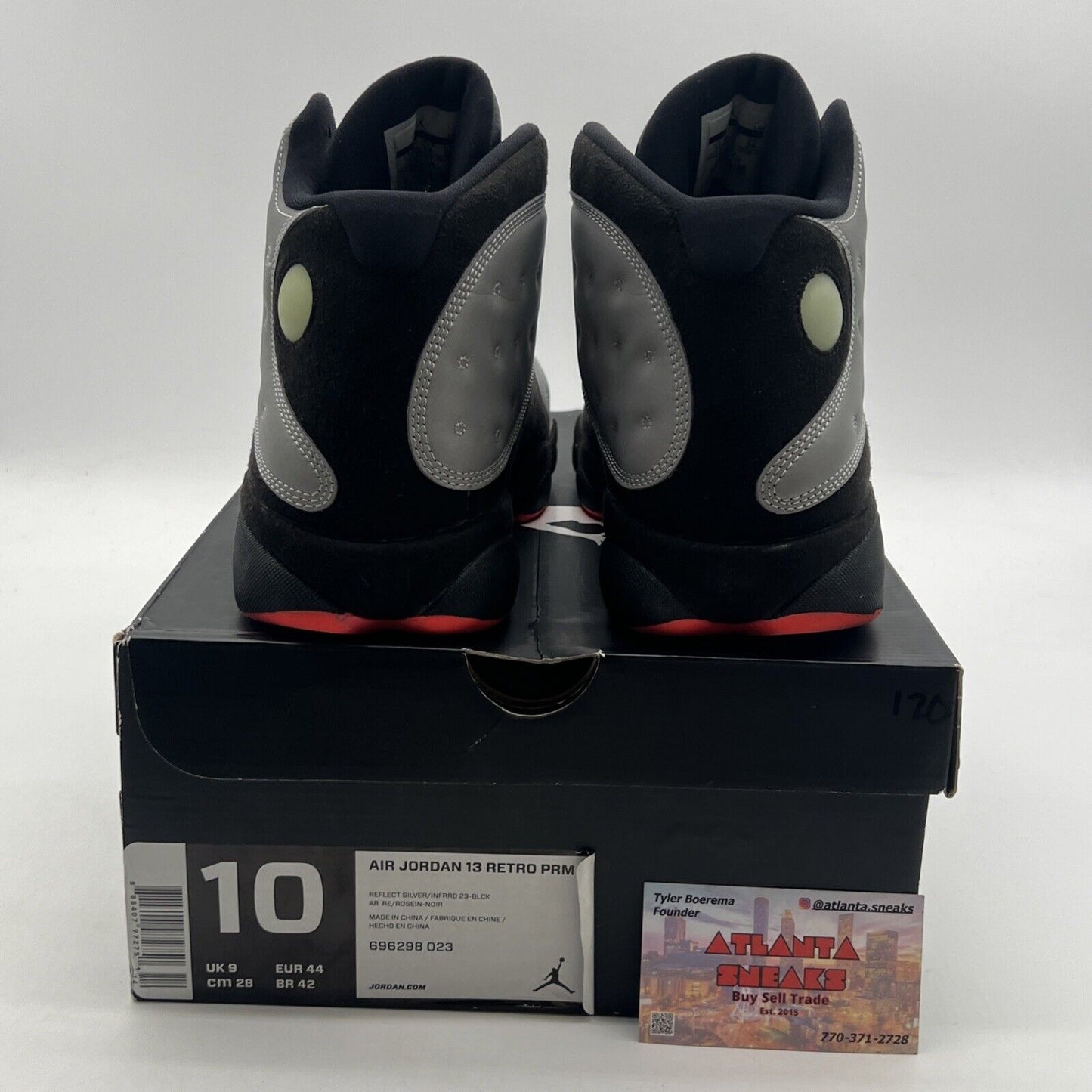 Size 10 - Air Jordan 13 Retro Reflective Silver (696298-023)