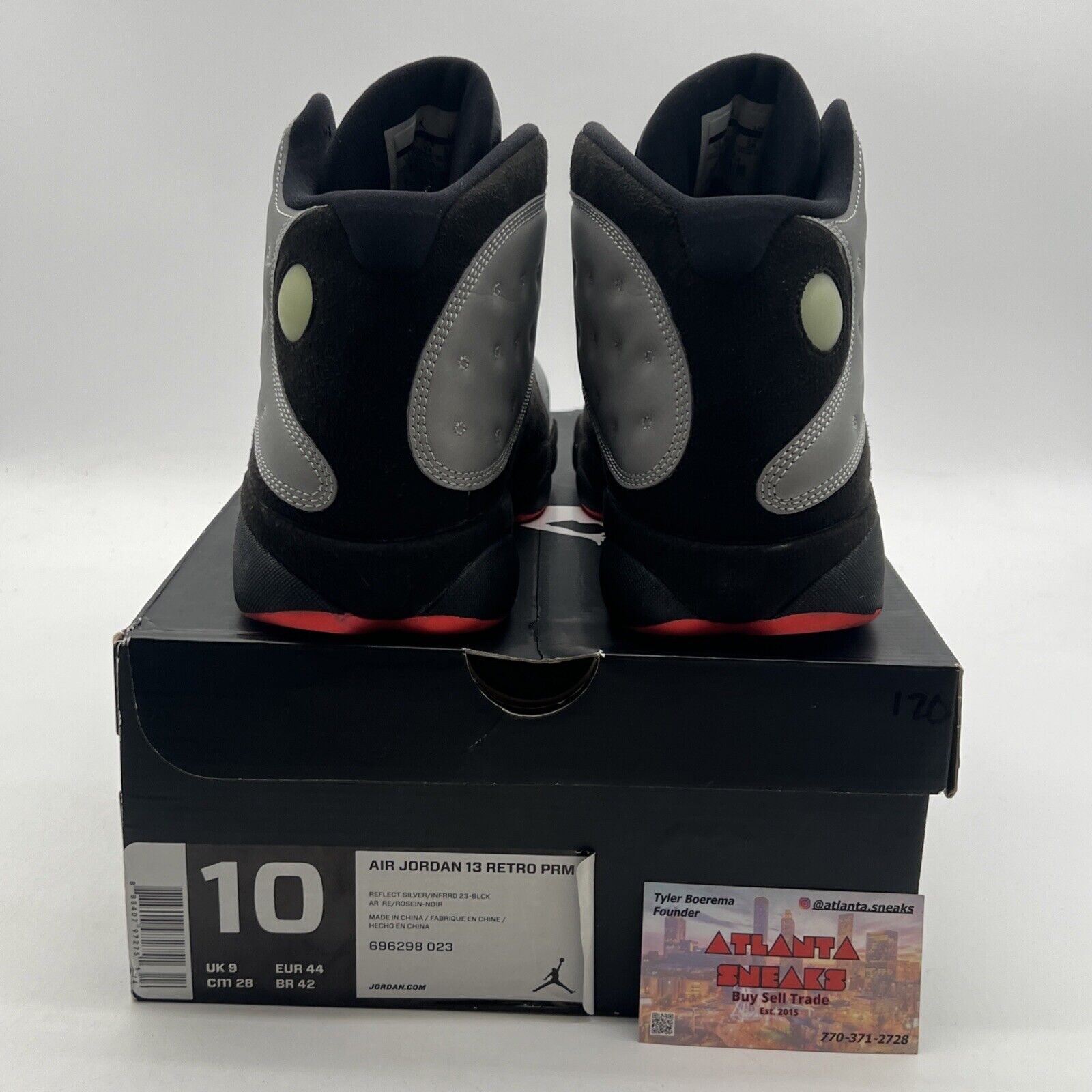 Size 10 - Air Jordan 13 Retro Reflective Silver (696298-023)