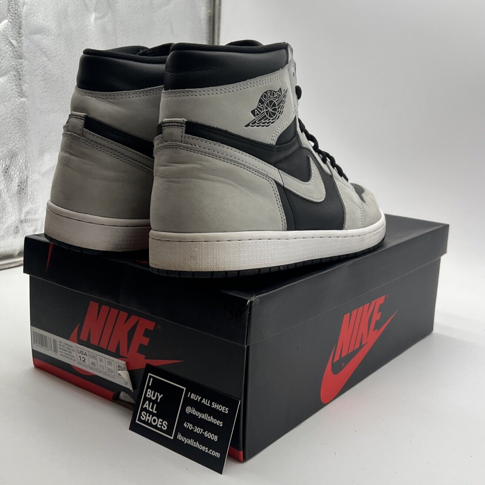 Size 12 - Air Jordan 1 Retro OG High Shadow 2.0 (555088-035)