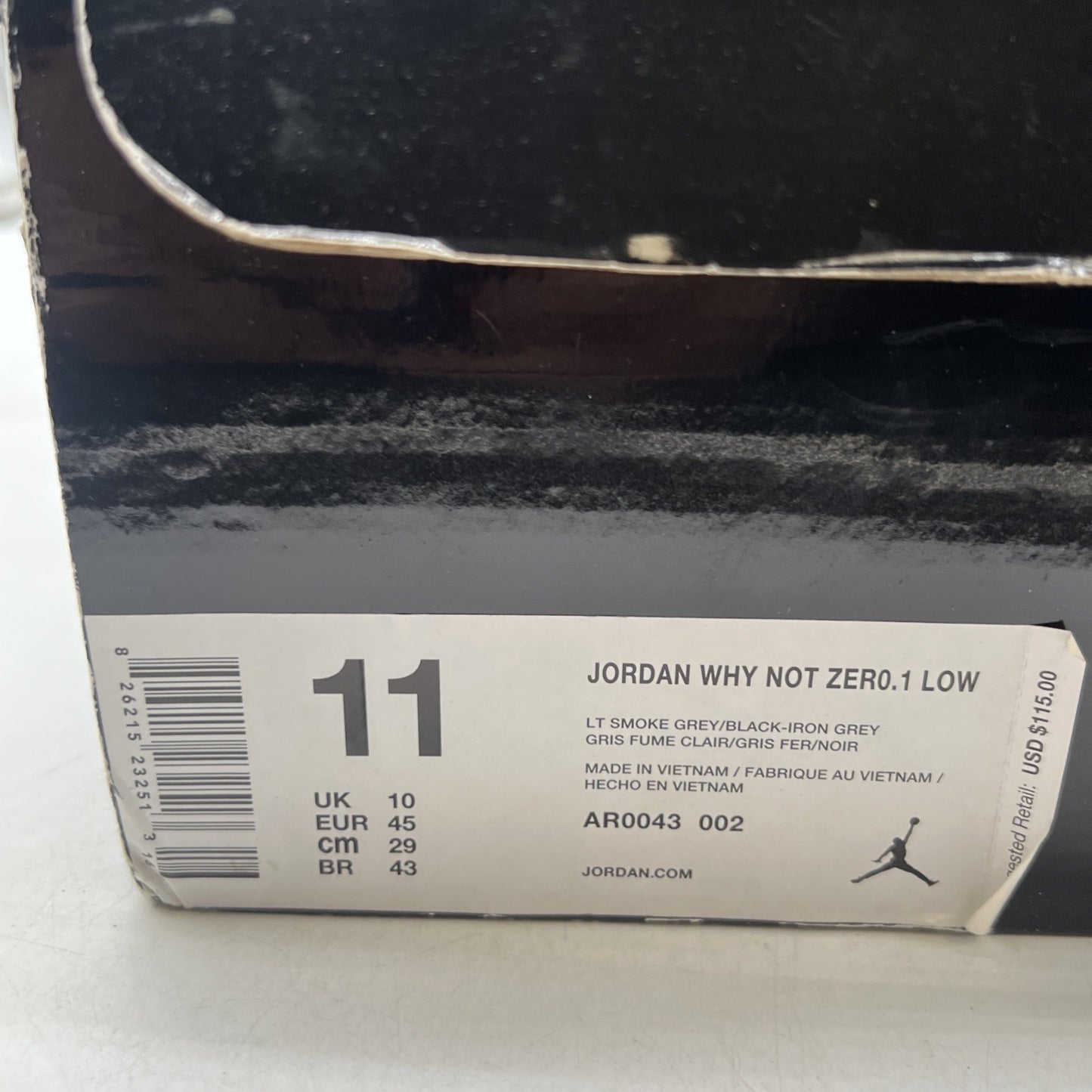 Size 11 - Jordan Why Not Zer0.1 Low Cement (AR0043-002)