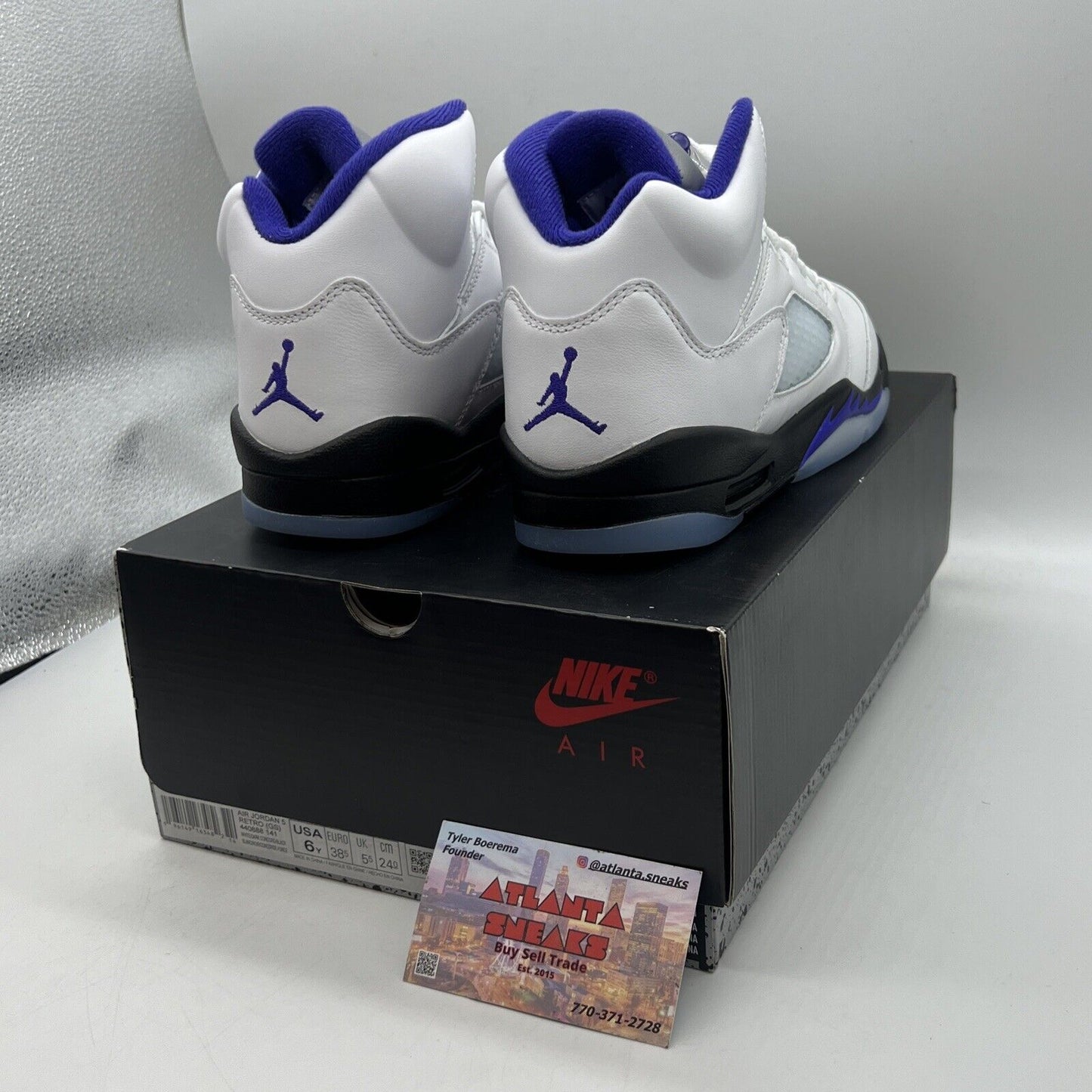 Size 7 (GS) - Jordan 5 Retro Mid Concord Brand New Og All