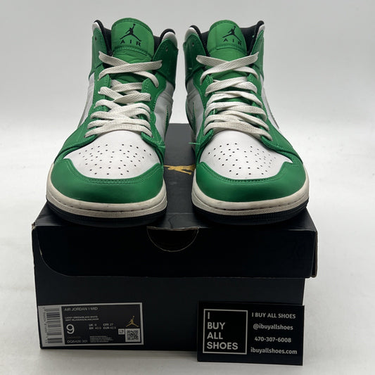 Size 9 - Air Jordan 1 Mid Lucky Green (DQ8526-301)