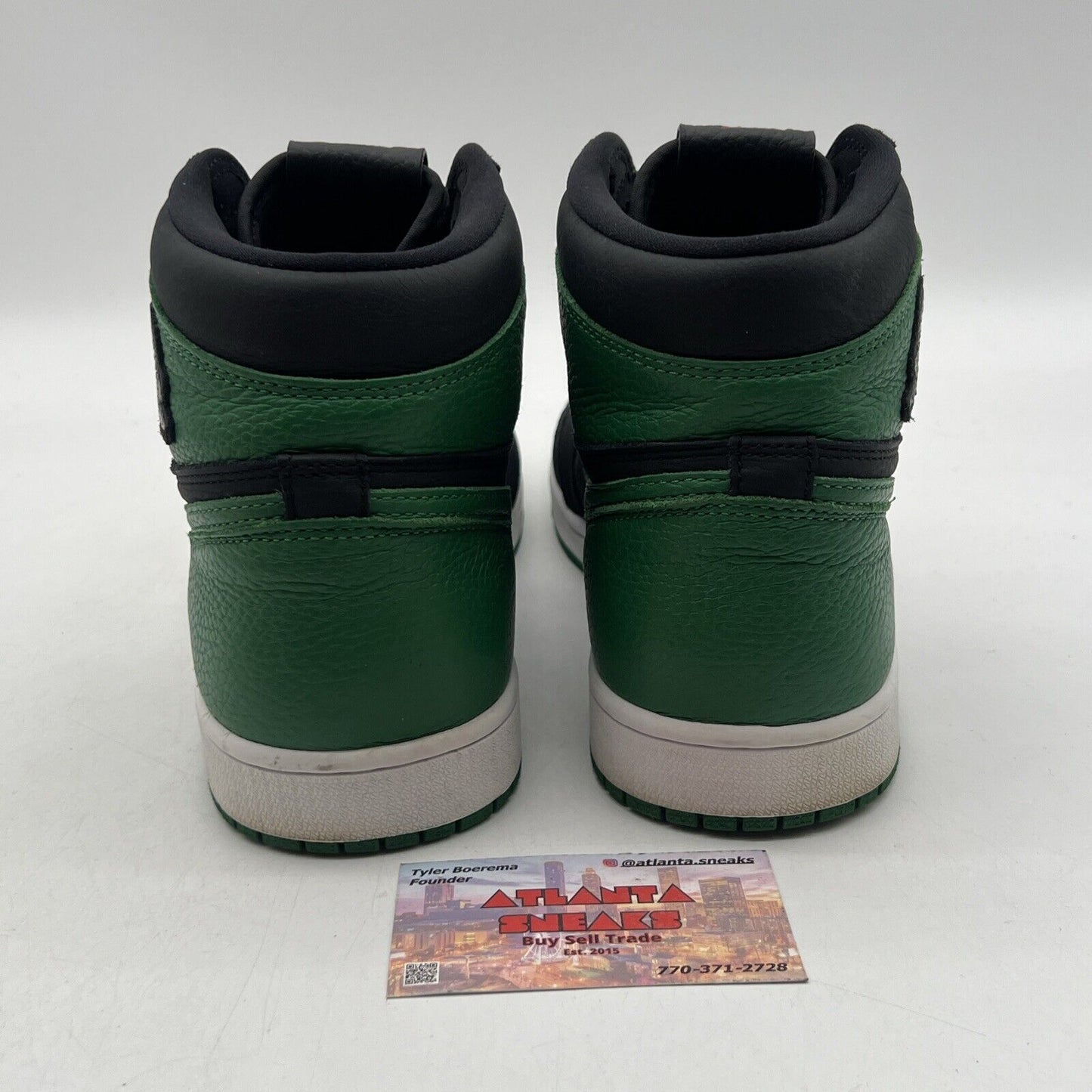 Size 11 - Jordan 1 Retro OG High Pine Green 2.0 Black Green Leather (555088-030)