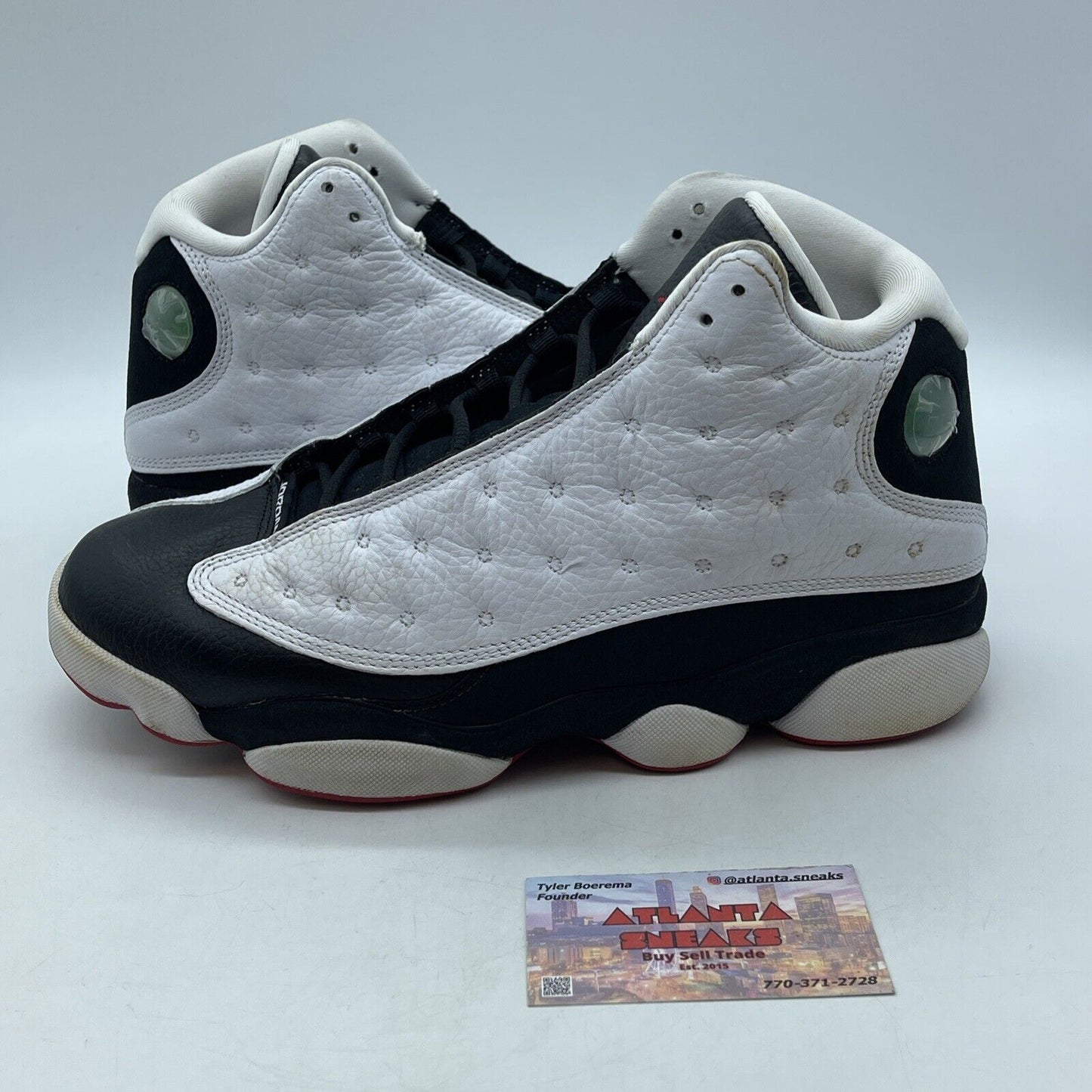 Size 10 - Jordan 13 Retro He Got Game 2018 Black White Red (414571-104)